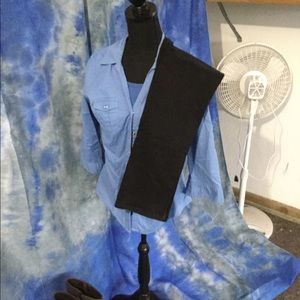 Size 8 Levi’s jeans, medium jacket and small shirt